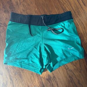 Nike Dri-Fit Teal green running shorts